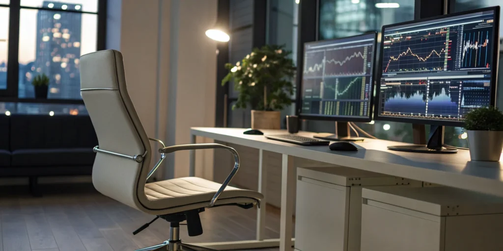 Computer monitors showing data analysis, a key skill to look for when you hire a data scientist.