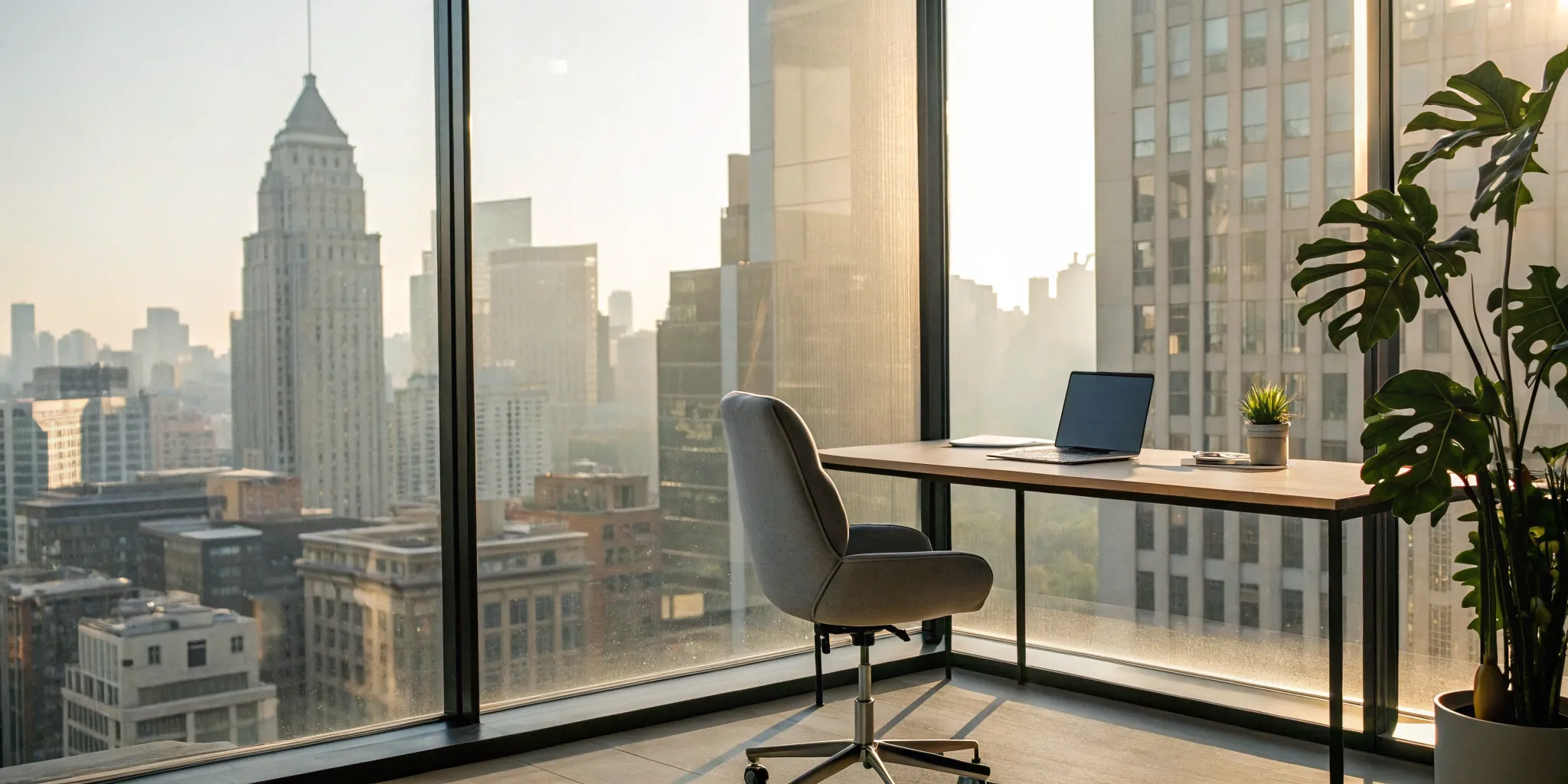 A modern office desk setup for a new professional hired through IT staff augmentation.